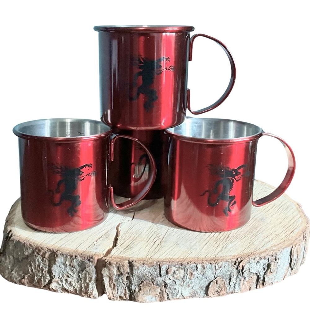 NWOT Fireball Logo Brand 4 Moscow Mule Cups